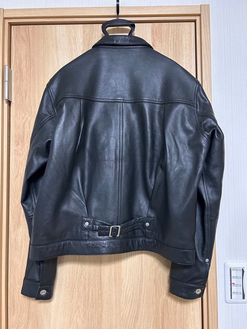 Salt & Pepper LEATHER TRUCKER Lサイズ