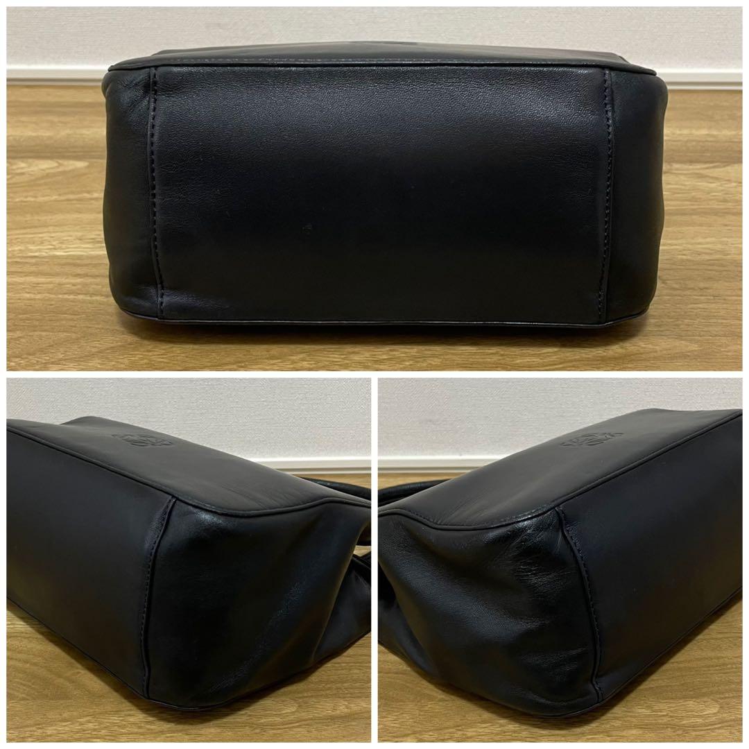 《美品》LOEWE（ロエベ）ナッパレザー ハンドバッグ ブラック 黒
