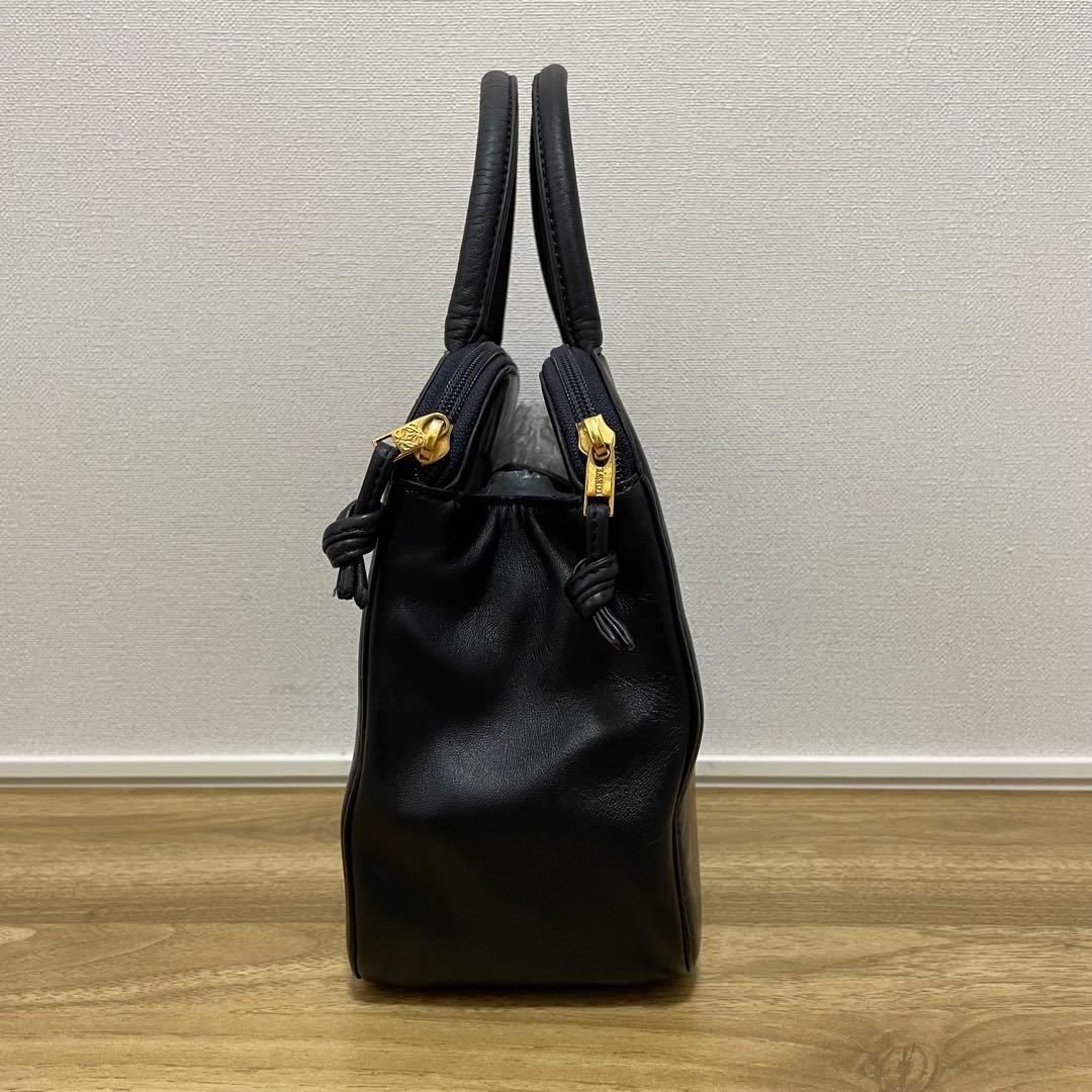 《美品》LOEWE（ロエベ）ナッパレザー ハンドバッグ ブラック 黒