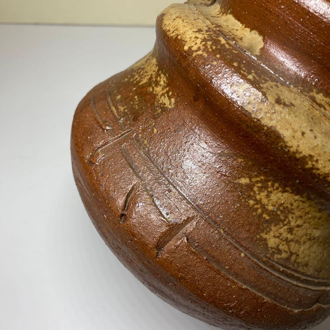 【茶道具】小西陶古造　備前水指（共箱）