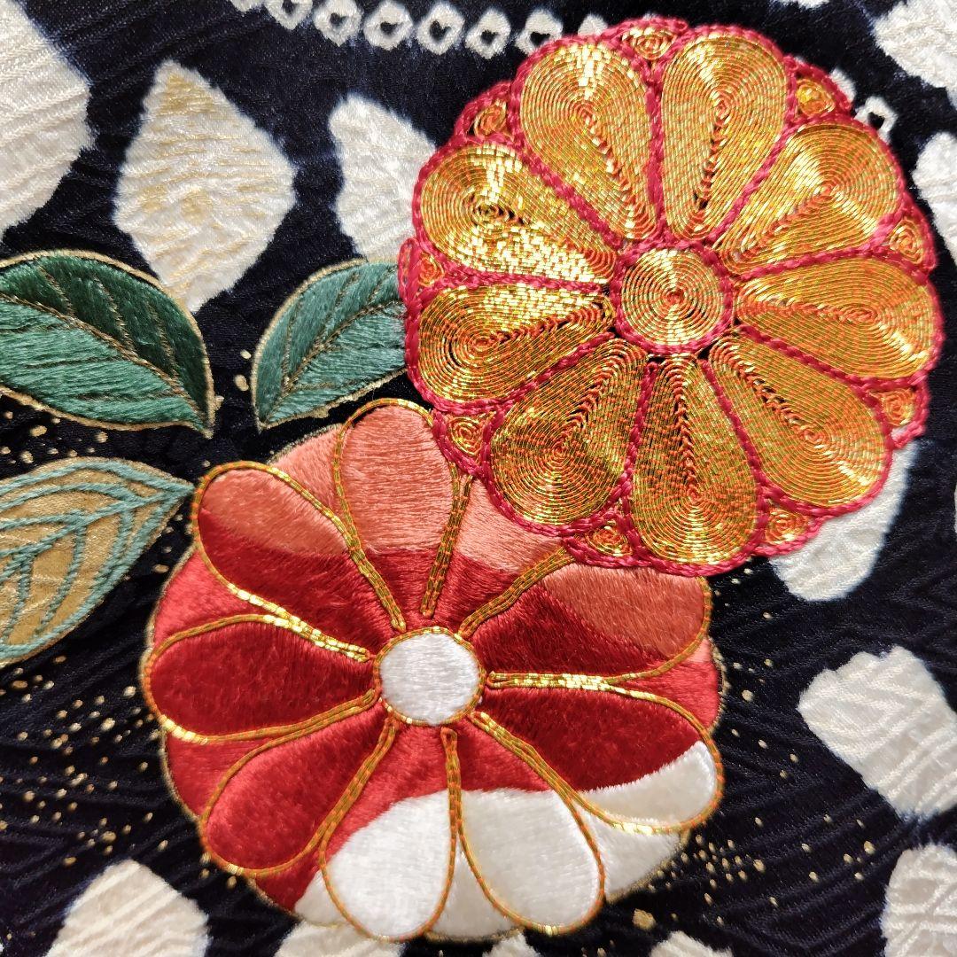 振袖フルセット(8点)・成人式・絞り・手絞り・辻ヶ花・鈴乃屋扱・金駒刺繍・金彩