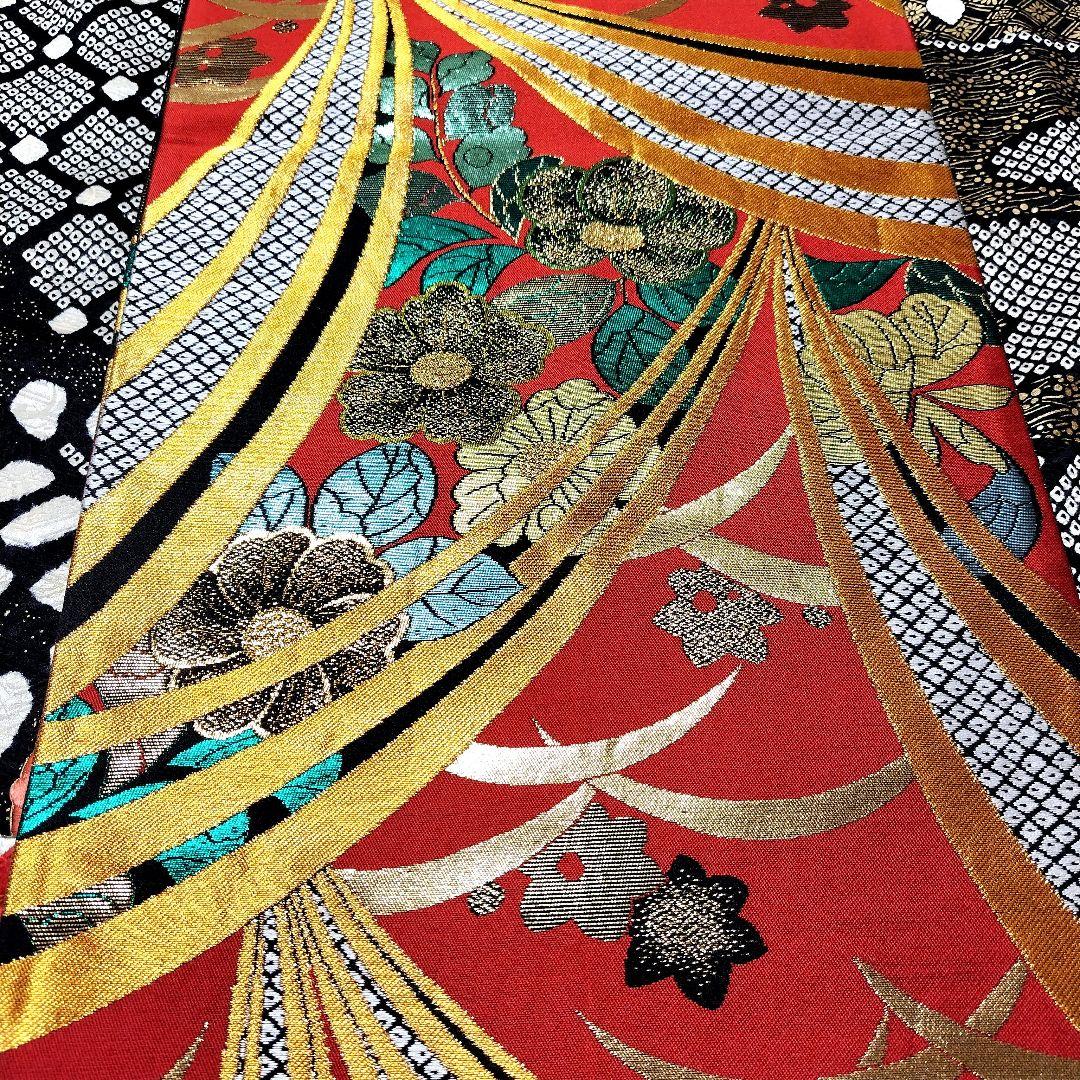 振袖フルセット(8点)・成人式・絞り・手絞り・辻ヶ花・鈴乃屋扱・金駒刺繍・金彩