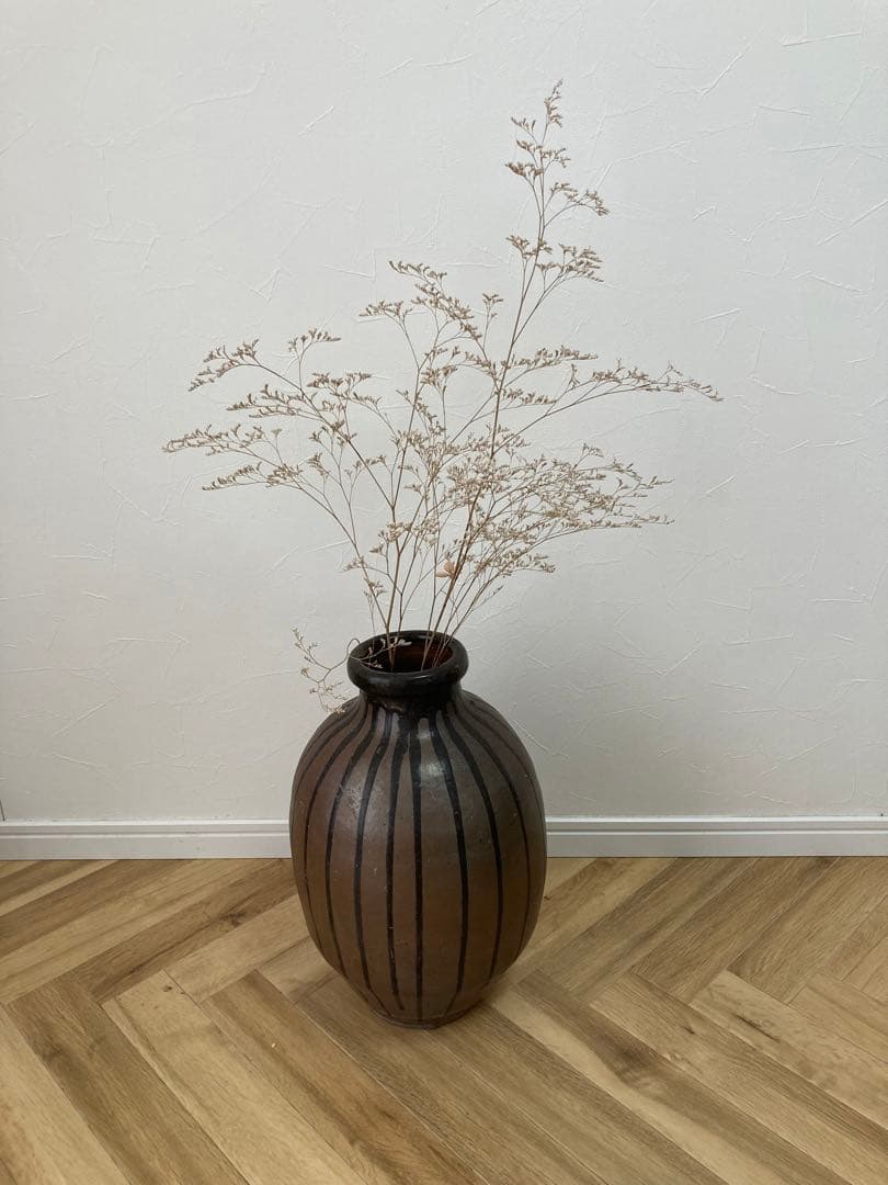 丹波の壺　民藝　雑器　懐かしい　蓋付き