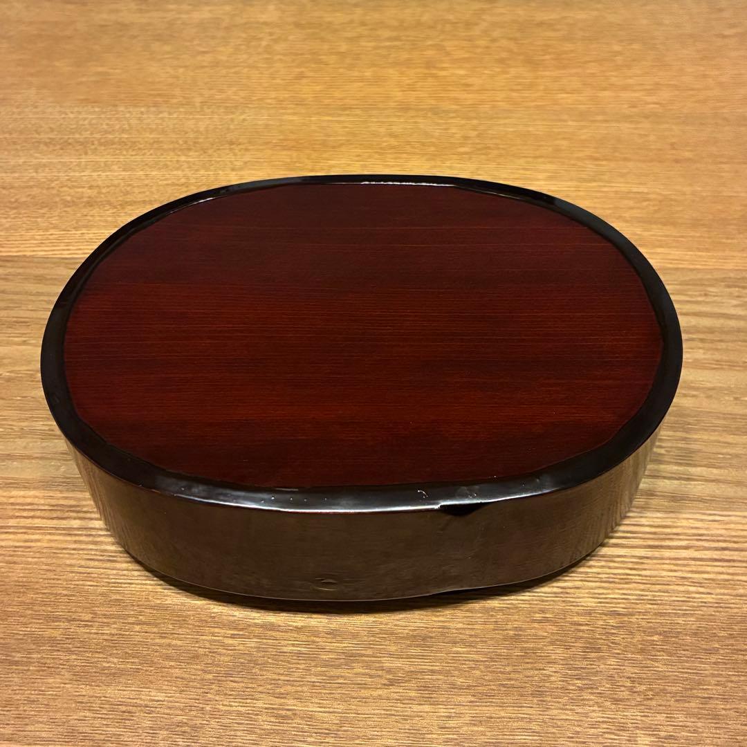 【新品】井川メンパ 望月 栄一作 静岡県指定郷土工芸品 楕円形 小判型