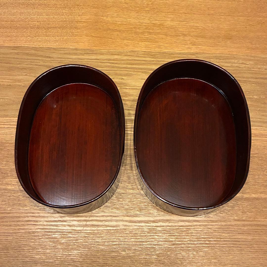 【新品】井川メンパ 望月 栄一作 静岡県指定郷土工芸品 楕円形 小判型