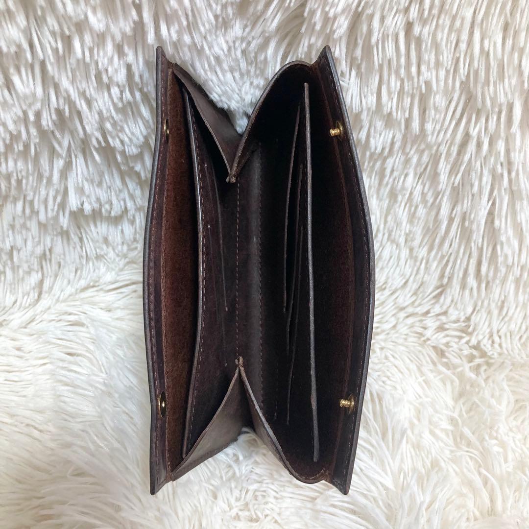 ほぼ新品⭐︎大人気！　アルカヌーク　レガシー　長財布　チョコブラウン　B品