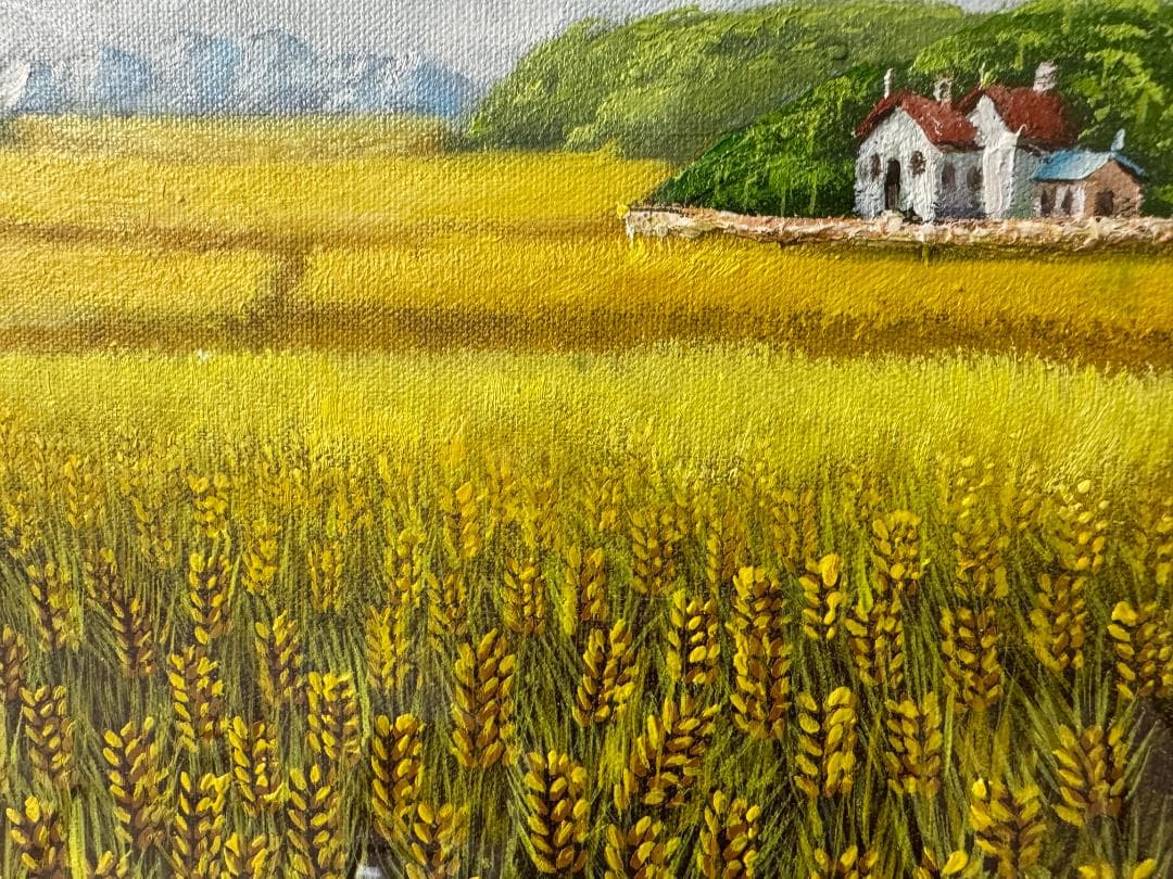 【中古・美品】金謙伊　油彩画