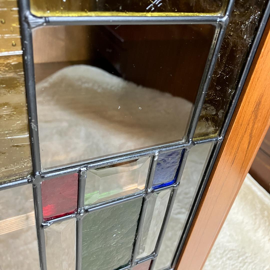 曙工芸　オーロラ3022　キャビネット　サイドボード　ステンドグラス