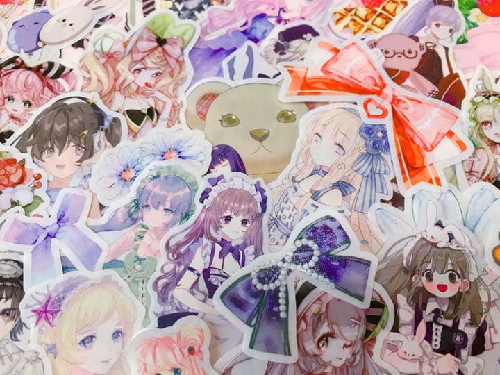 可愛いい❤️❤️人物マステフレークシール( ⸝⸝•ᴗ•⸝⸝ )152