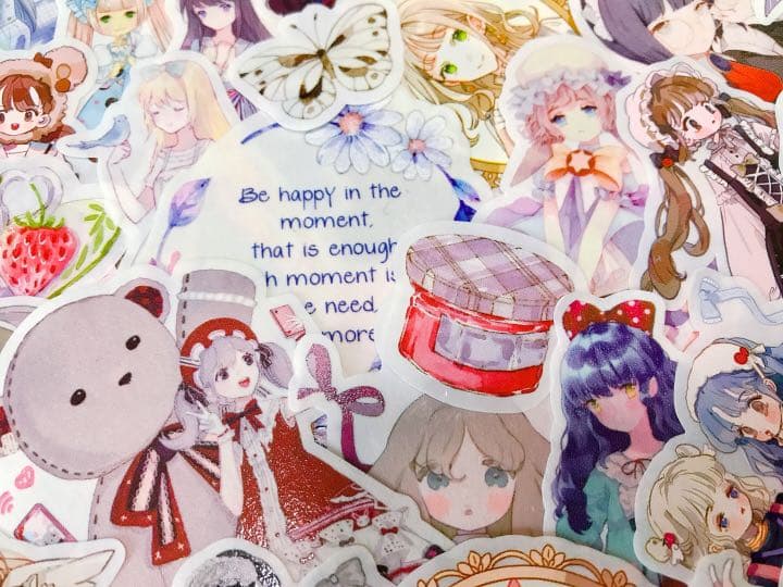 可愛いい❤️❤️人物マステフレークシール( ⸝⸝•ᴗ•⸝⸝ )152