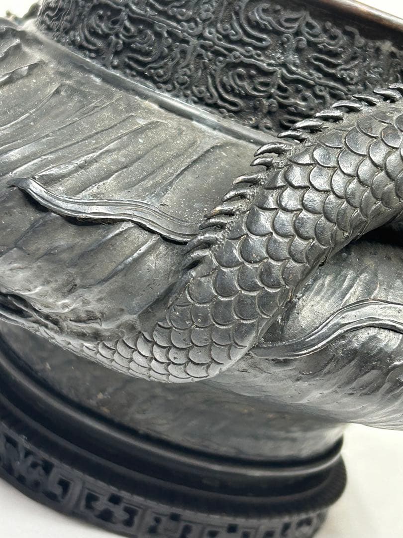 銅　壺　龍　アンティーク　骨董 コレクション 古美術