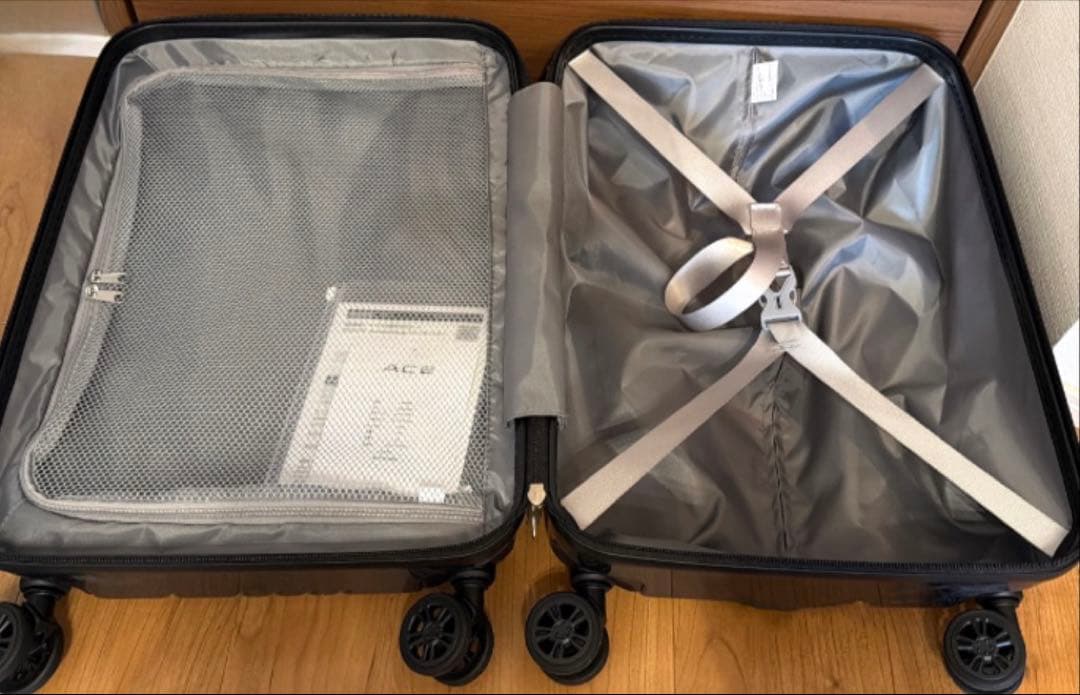 新品未使用 おしゃれ ACE ブラック キャリーケース 機内持ち込みサイズ