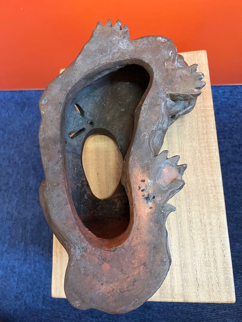 1346  古備前焼　獅子　置物　古美術品　時代物