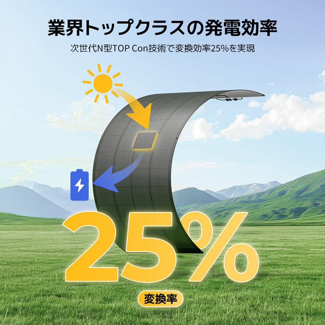 BougeRV Arch Pro 200W フレキシブルソーラーパネル