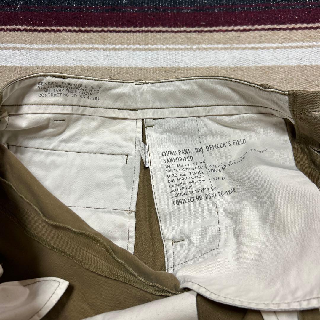 RRL ダブルアールエル オフィサーズチノトラウザーズ