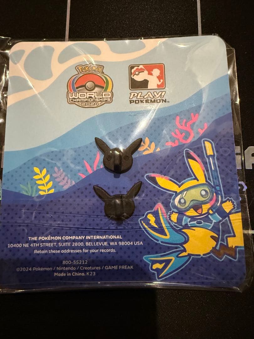 ポケモン　WCS 2024 選手限定　ウェルカムキット　ピンバッジ