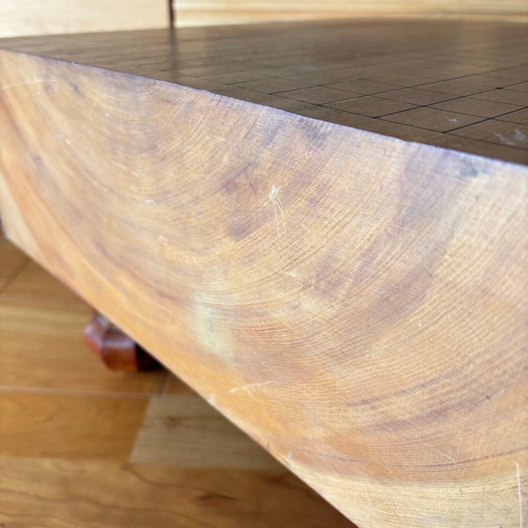 天然木 碁盤セット 蛤白147・黒184 本格仕様 盤裏ヘソ付