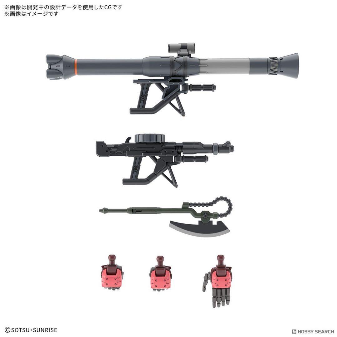 HG ガンダム・シャア専用ザク・リックドム・量産型ザク【GQ版】