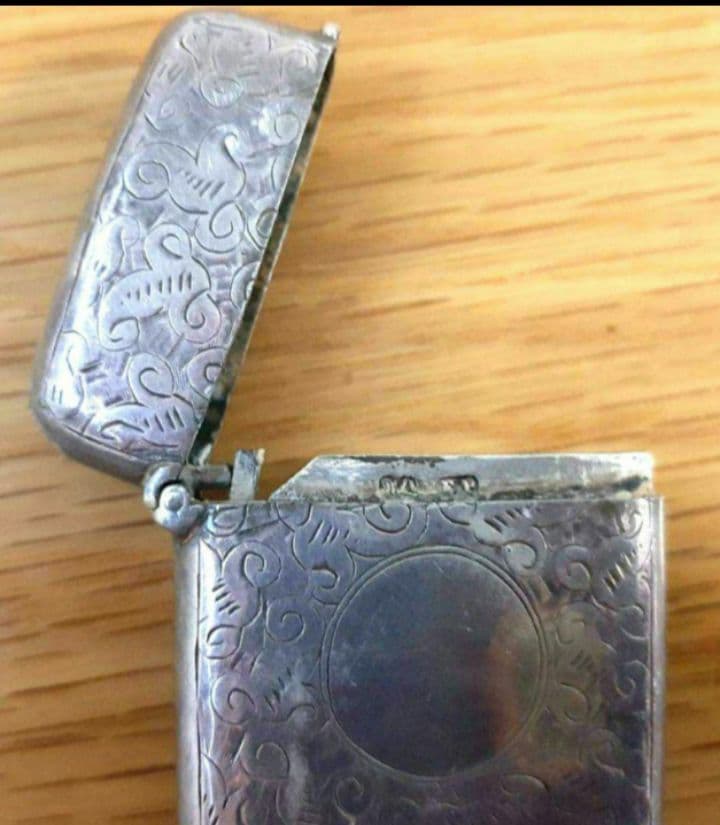 英国アンティーク　マッチケース　1800年代製造　タバコ