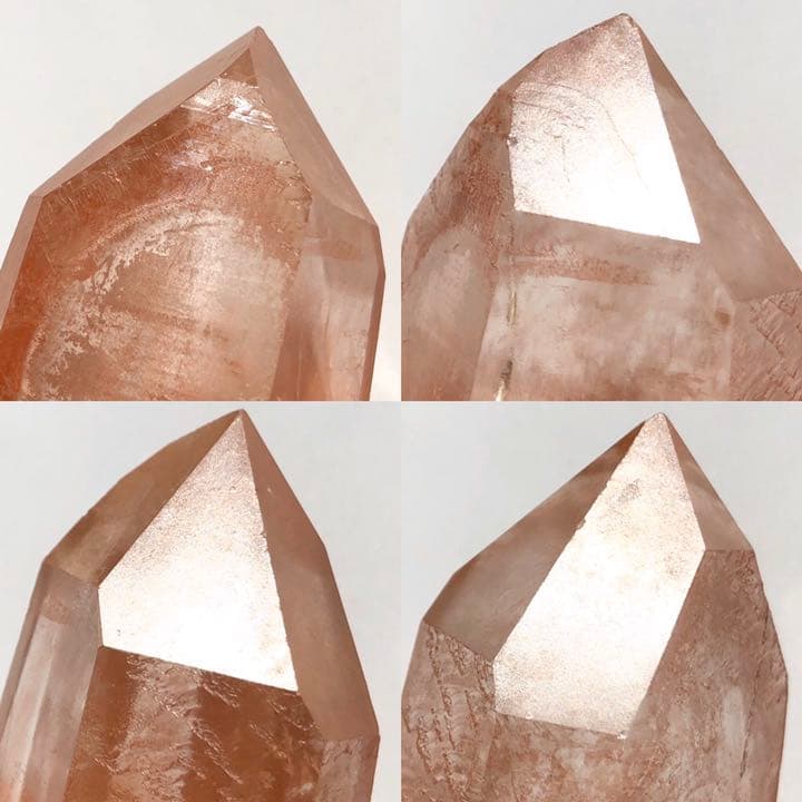 5 タンジェリンクォーツ レムリアンクォーツ 水晶原石 自立