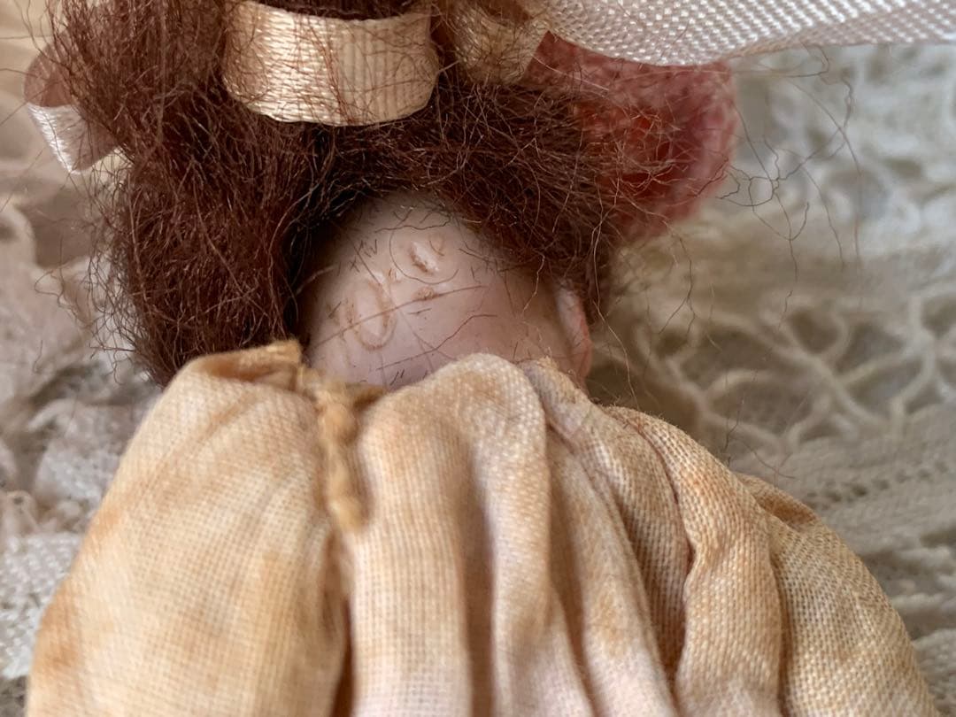 フランスアンティーク 希少 フレンチミニョネット ビスクドール 小物セット