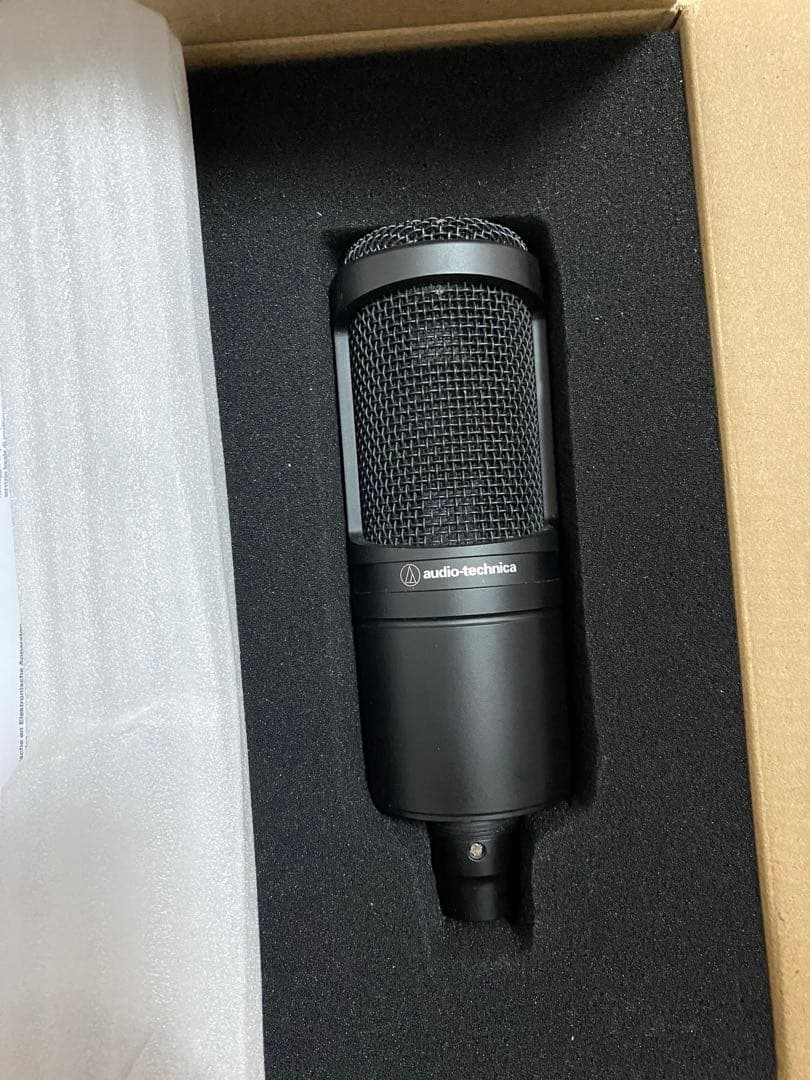 audio-technica AT2020 コンデンサーマイク ポップガード付き