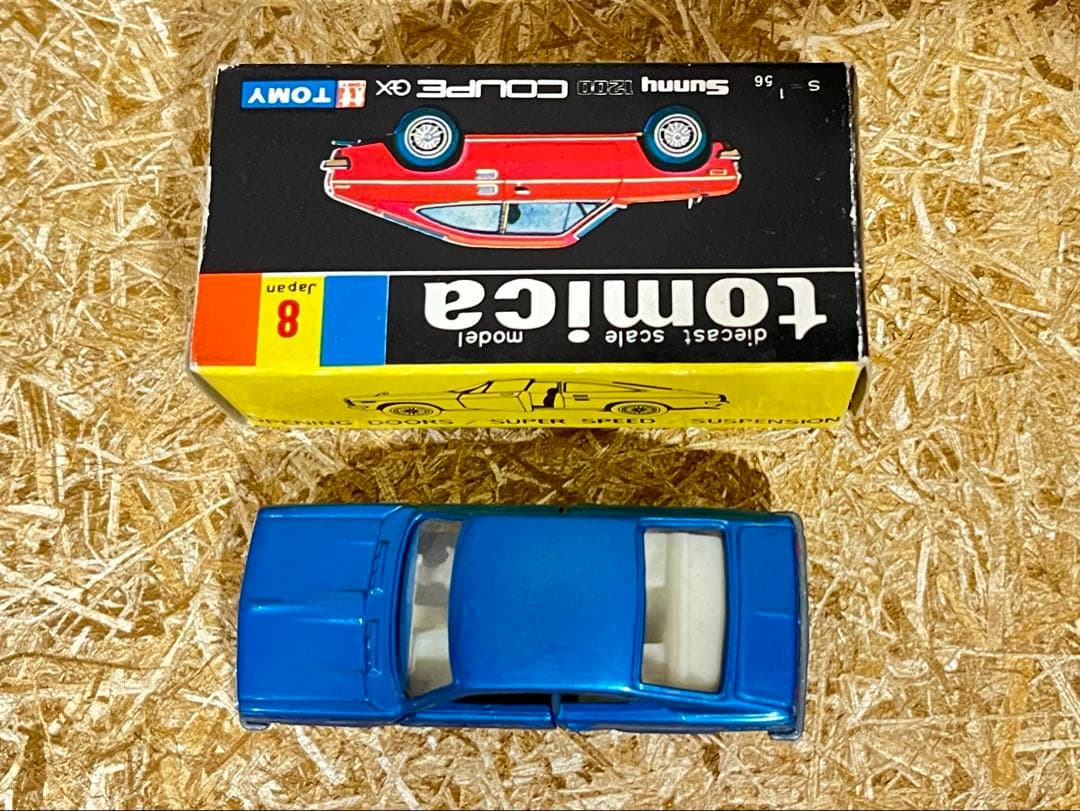 トミカ 日本製 黒箱 8-1-2 サニー 1200GX クーペ 1A