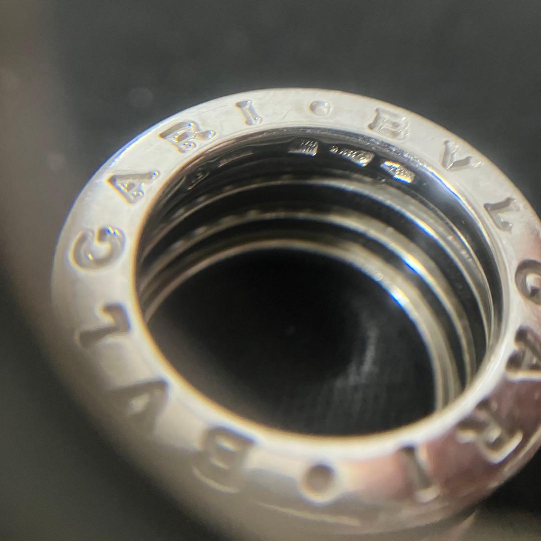 ブルガリ BVLGARI　ビーゼロワン　ダイヤモンド パヴェ　K18WG 750