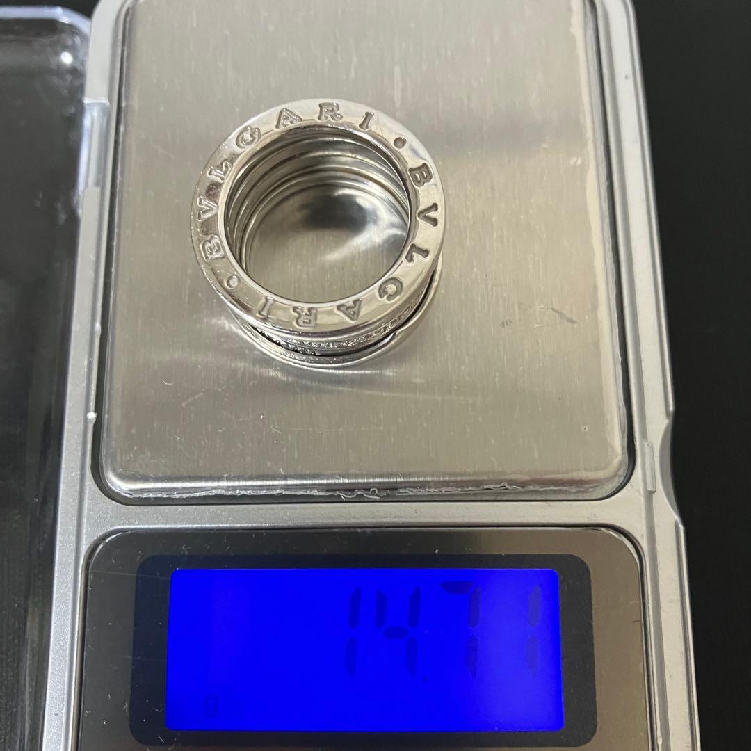 ブルガリ BVLGARI　ビーゼロワン　ダイヤモンド パヴェ　K18WG 750