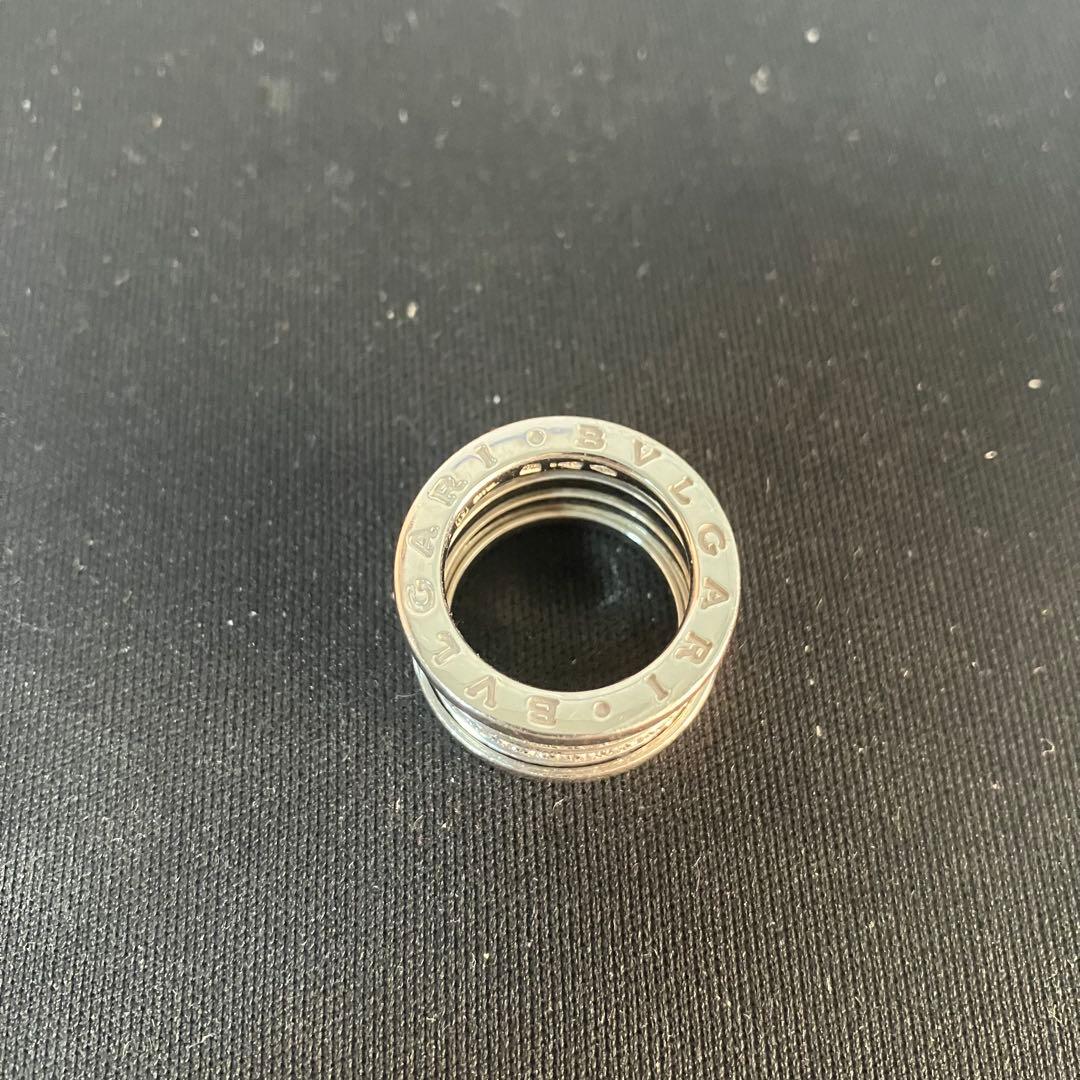 ブルガリ BVLGARI　ビーゼロワン　ダイヤモンド パヴェ　K18WG 750