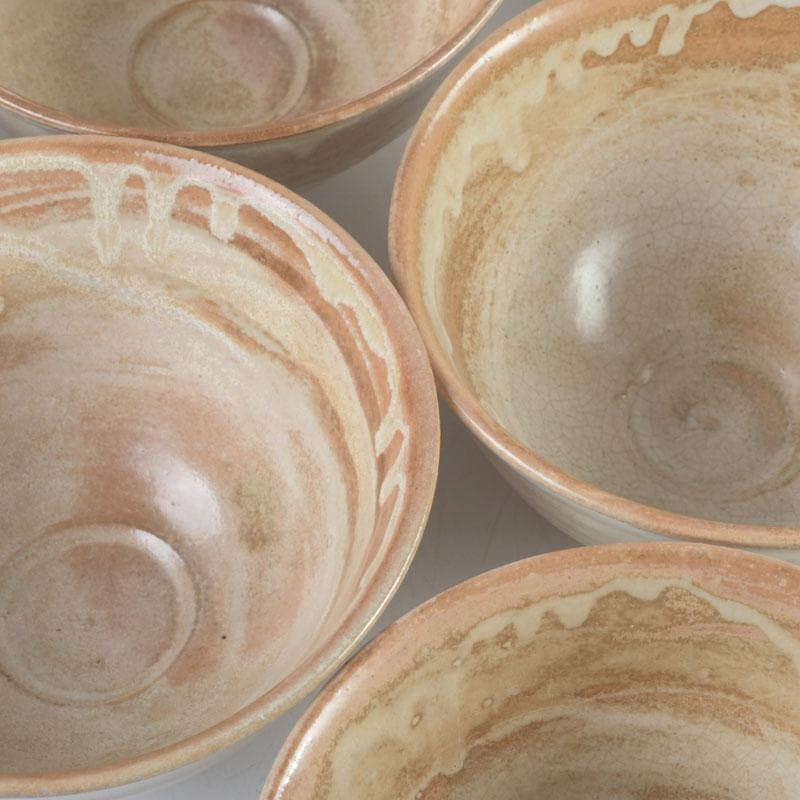 茶道具　兎月窯　杉浦芳樹造　数茶碗　六客　堀内宗完（兼中斎）極め箱　V9474A