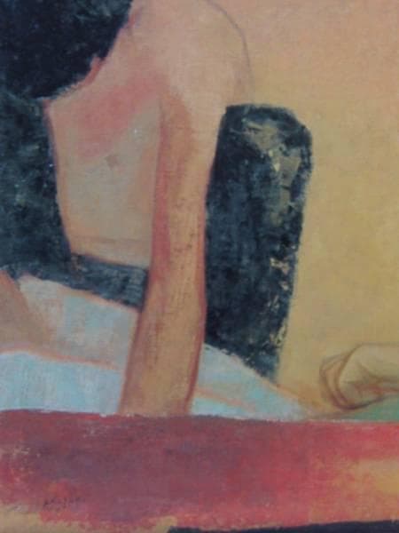 香月泰男、「埋葬 Burial」、希少画集画、新品額装付