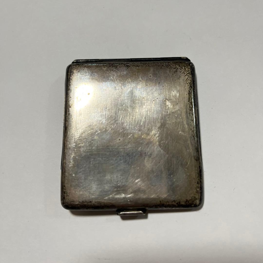 銀製　龍文　マッチケース