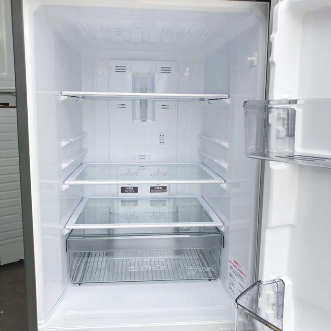 取付無料！三菱低温ケース搭載マットチャコールグレーおしゃれ冷蔵庫！洗濯機