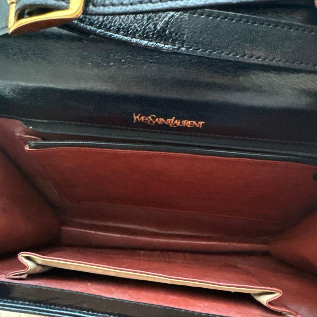 Yves Saint Laurent イヴ・サンローラン　レザー　ハンドバッグ