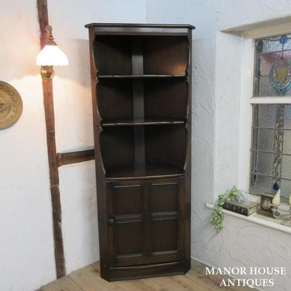 イギリス ビンテージ 家具 アーコール コーナーキャビネット 英国 6997d