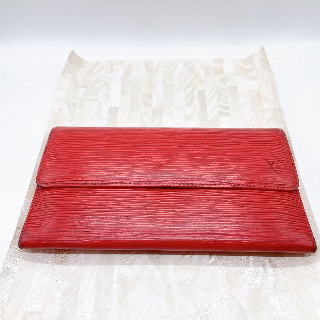 LOUIS VUITTON 二つ折り財布　エピ　レッド　CA0923 正規品
