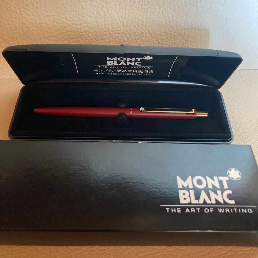 MONTBLANCモンブランボールペン ノブレス　ワインレッド13.7cm￼箱付