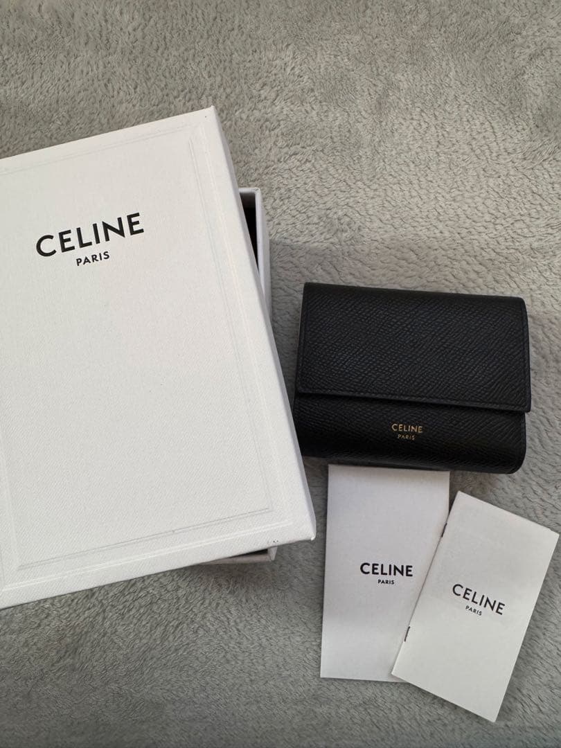 【極美品】セリーヌ レザー スモールトリフォールド 三つ折り財布