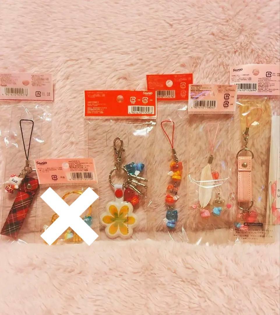 希少レア　ハローキティ　エンジェル　ストラップ　まとめ売り　平成レトロ　サンリオ