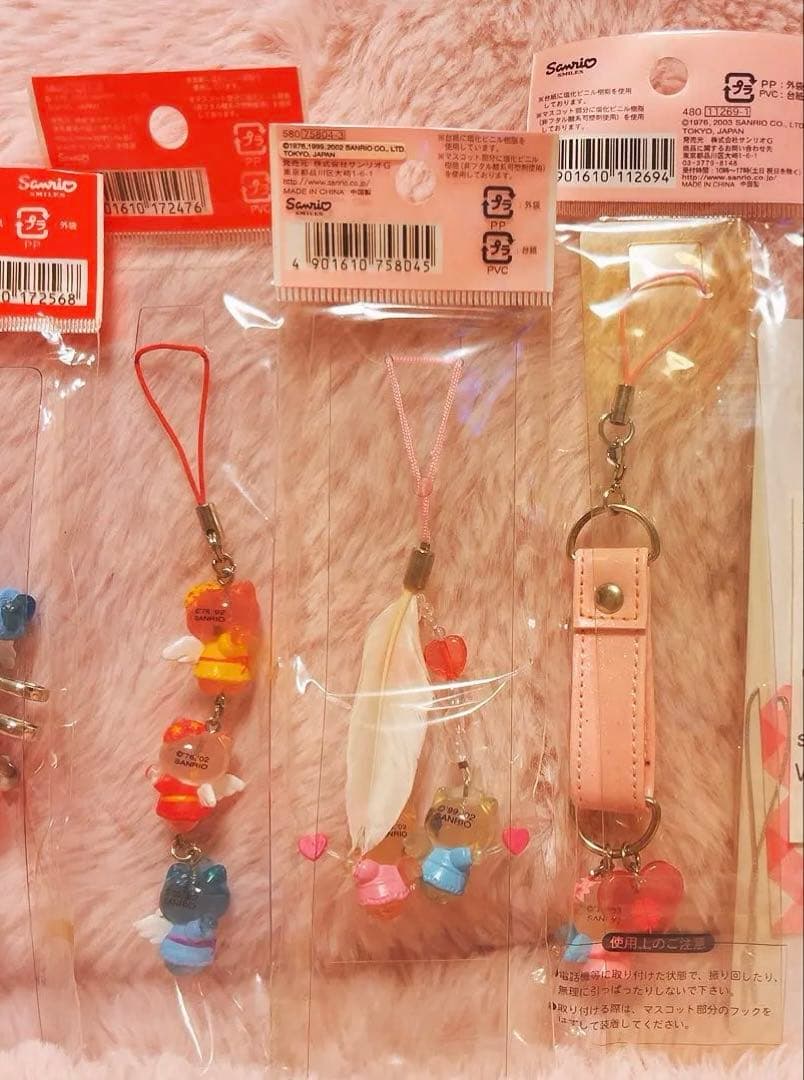 希少レア　ハローキティ　エンジェル　ストラップ　まとめ売り　平成レトロ　サンリオ