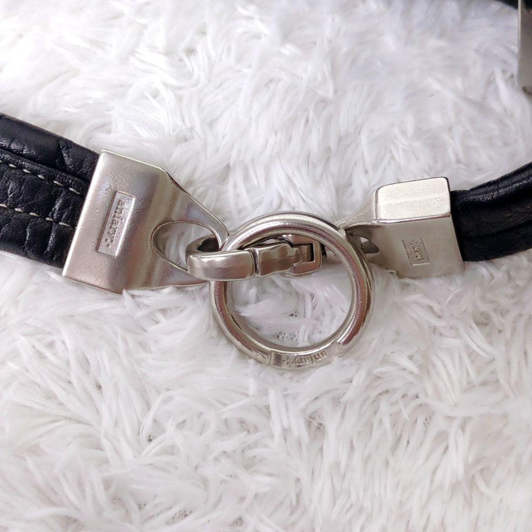 アニアリ aniary 2way ハーフムーン　トートバッグ レザー 黒 A4