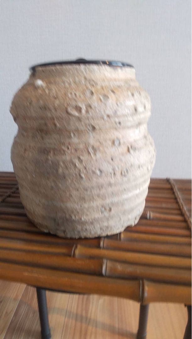 古信楽 水指 花入 江戸時代