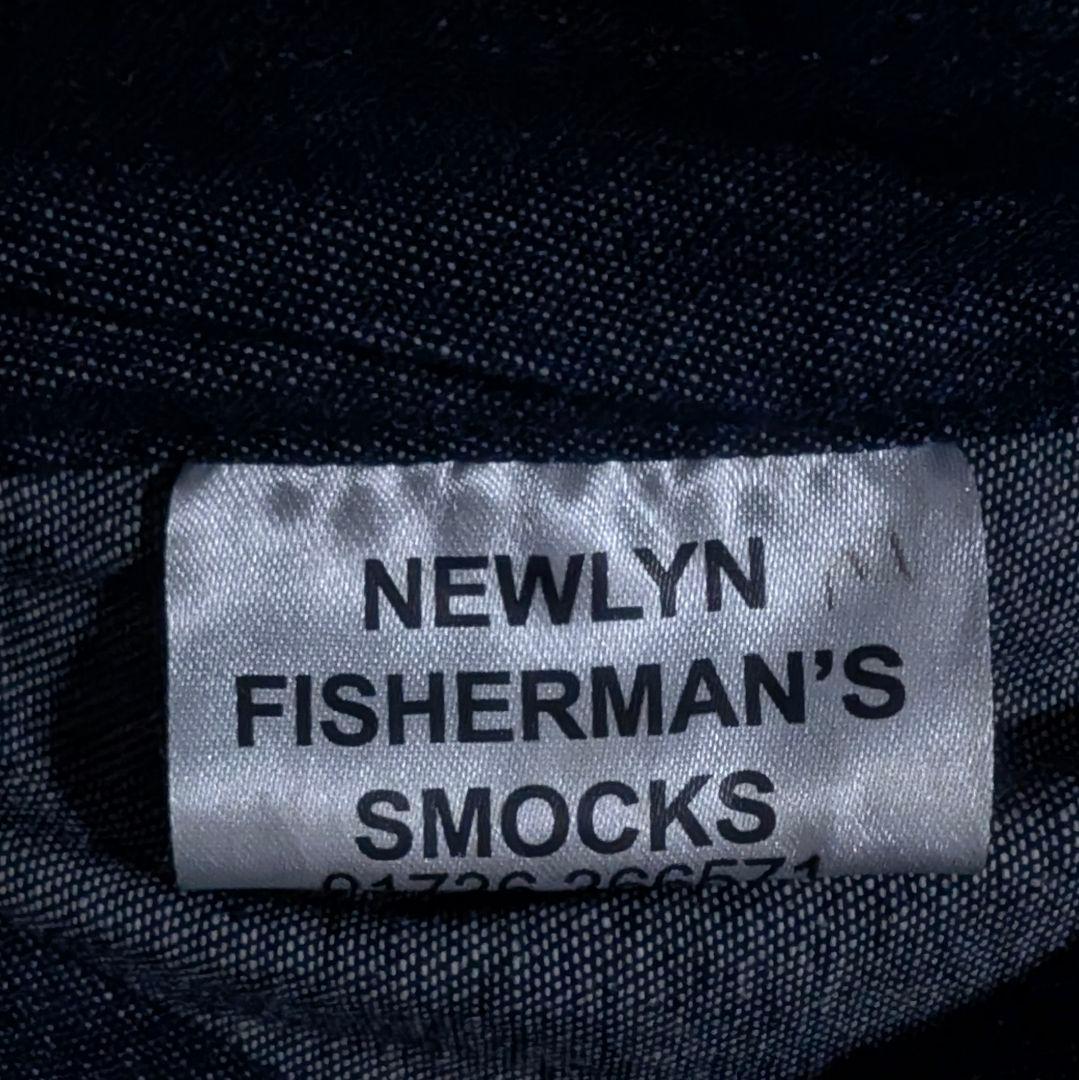 80s　ユーロヴィンテージ　フィッシャーマンスモック　インディゴデニム　ワイド