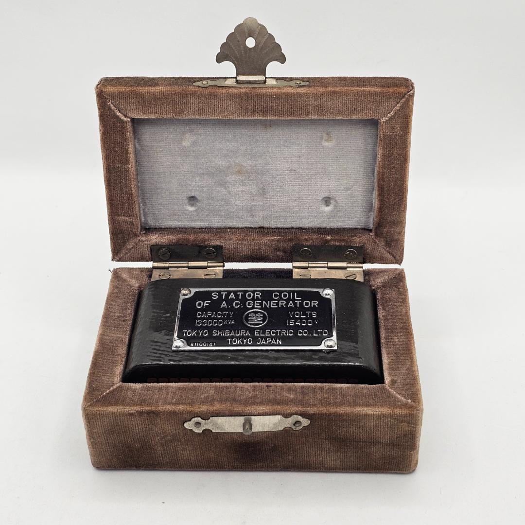 【貴重】東芝 交流発電機 コイル 模型 記念品 東京芝浦電気 アンティーク
