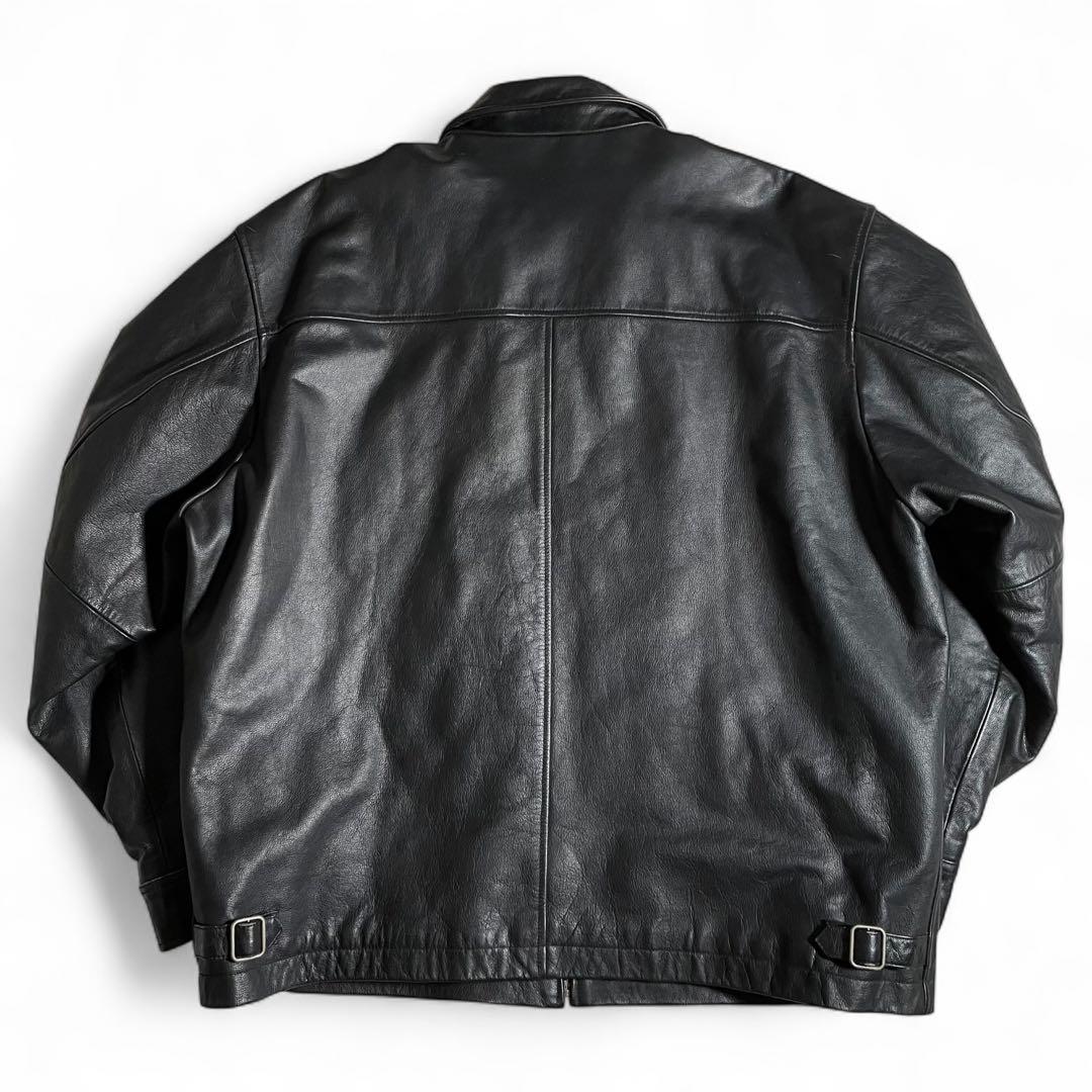 オールドギャップ レザージャケット 襟付き キルティング