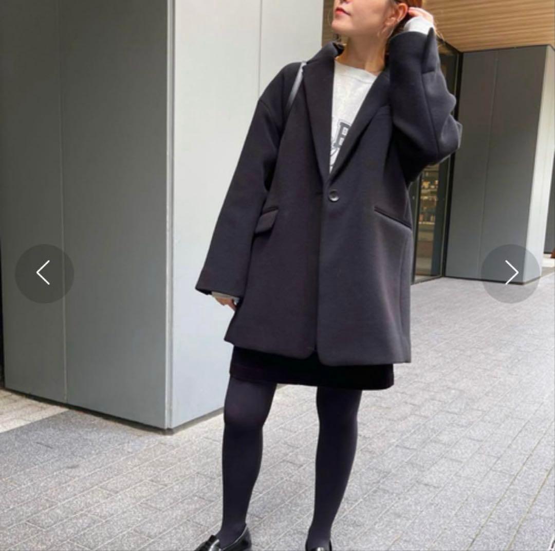 Spick and Span W/Nyモッサジャケットライクコート