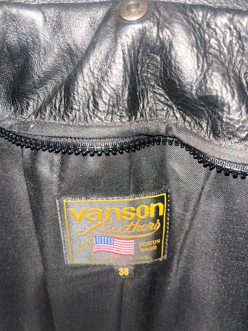 Vanson 38 シングルライダース　ライナー付き