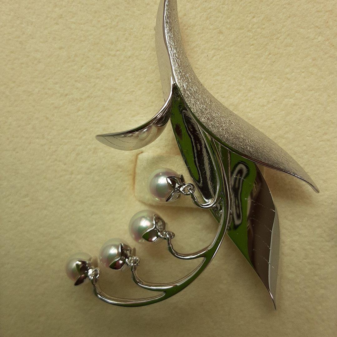 TASAKI シルバーブローチ 花と鈴蘭