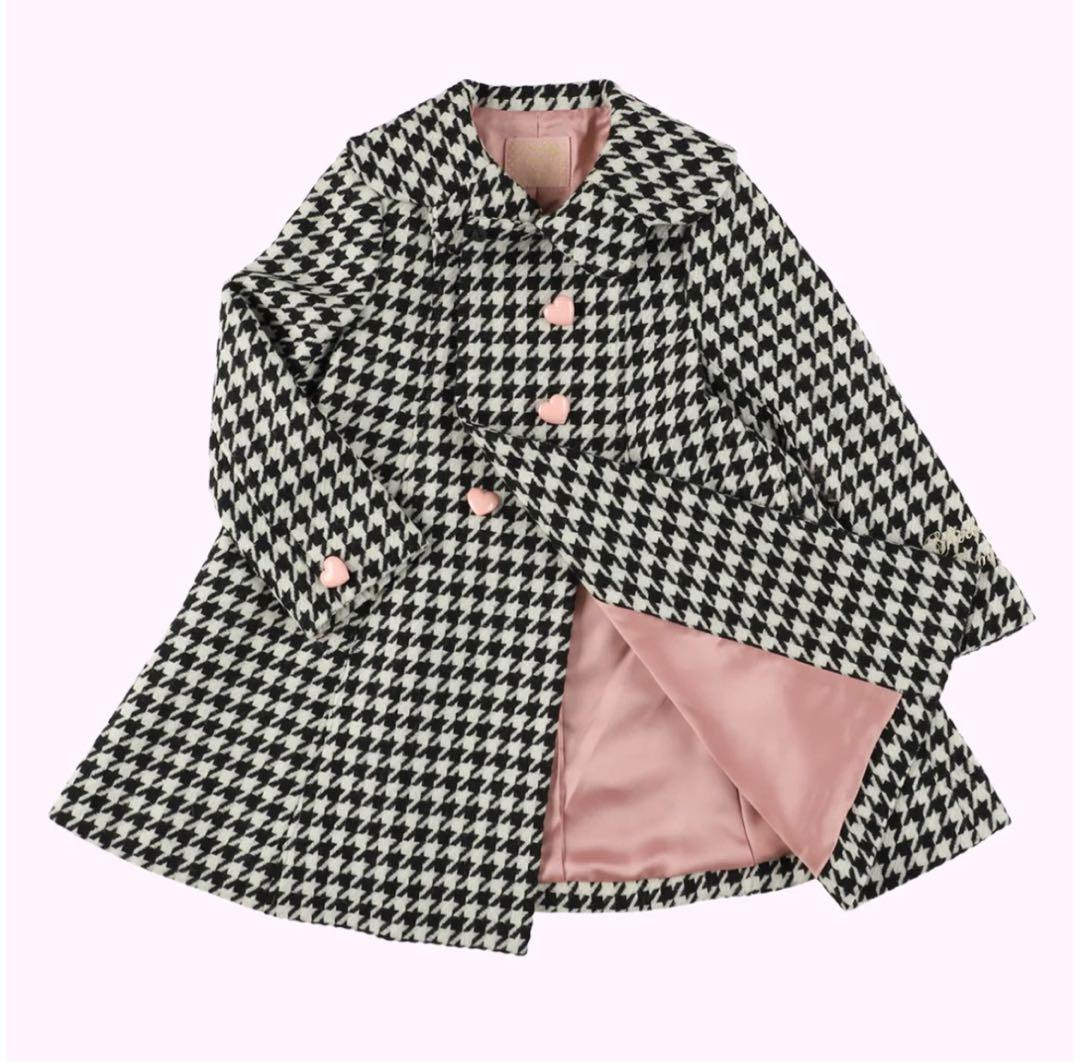 シャーリーテンプル 千鳥Aラインコート 150160